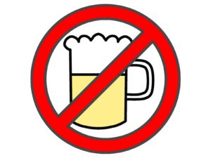 アルコール禁止の画像