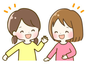 女の子が話している画像